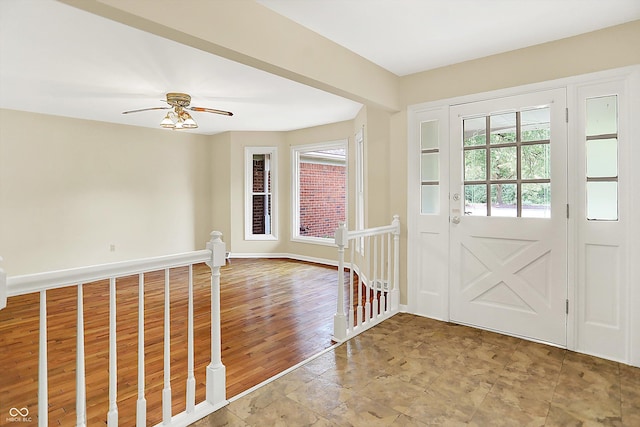 13172 E 116th St, Fishers, IN 46037 - entryway featuring baseboards and ceiling fan