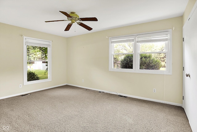 13172 E 116th St, Fishers, IN 46037 - carpeted empty room with ceiling fan and baseboards