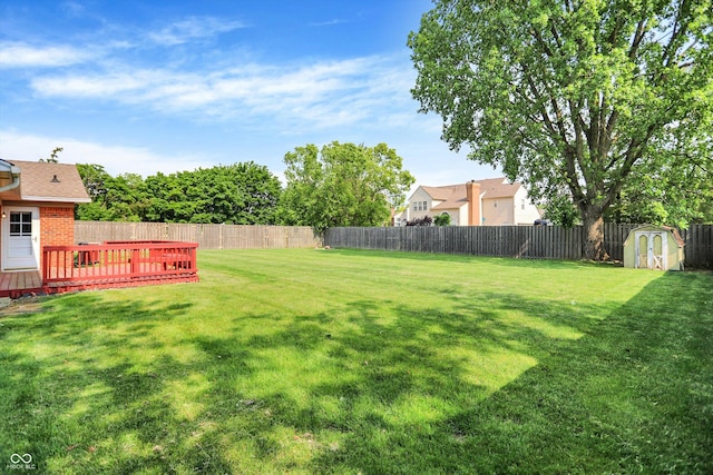 13172 E 116th St, Fishers, IN 46037 - view of yard with a deck