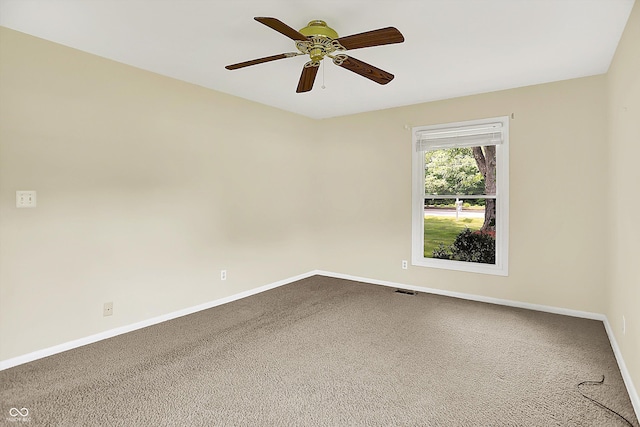 13172 E 116th St, Fishers, IN 46037 - unfurnished room with carpet, baseboards, and ceiling fan