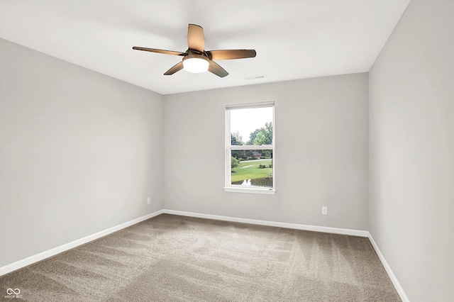 6762 Brentwood Ct, Brownsburg, IN 46112 - carpeted spare room featuring baseboards and a ceiling fan