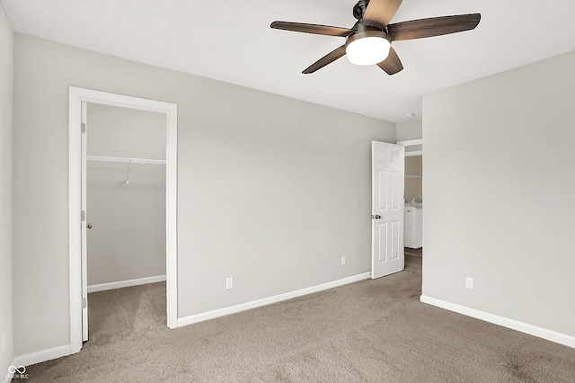 6762 Brentwood Ct, Brownsburg, IN 46112 - unfurnished bedroom with carpet floors, a spacious closet, baseboards, and a closet
