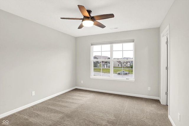 6762 Brentwood Ct, Brownsburg, IN 46112 - unfurnished room with carpet floors, ceiling fan, and baseboards
