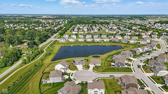 6762 Brentwood Ct, Brownsburg, IN 46112 - aerial view of property and surrounding area with nearby suburban area and a large body of water