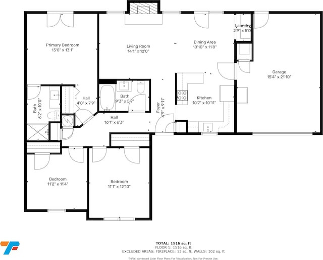6933 Grey Wolf Dr, Hamblen Township, IN 46164 - property floor plan