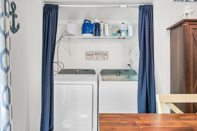 6933 Grey Wolf Dr, Hamblen Township, IN 46164 - washroom featuring washing machine and clothes dryer