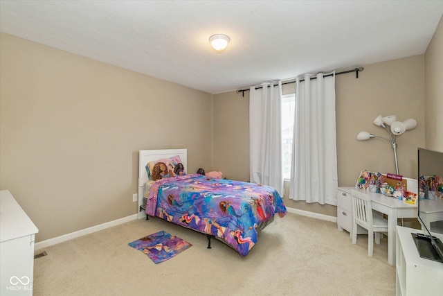 5767 Bluff View Ln, Whitestown, IN 46075 - bedroom with light carpet and baseboards