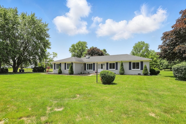 8510 N Carroll Rd, Indianapolis, IN 46236 - ranch-style home featuring a front lawn