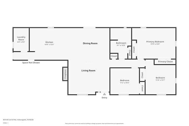 8510 N Carroll Rd, Indianapolis, IN 46236 - property floor plan