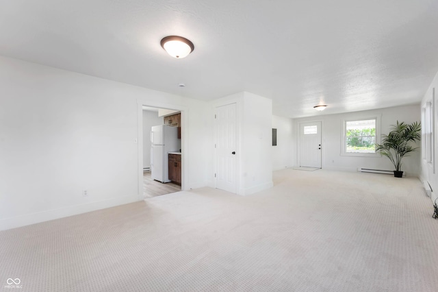 2602 State St, New Castle, IN 47362 - unfurnished room with light carpet, baseboards, and baseboard heating