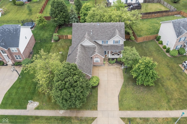 8663 N Commonview Dr, Mccordsville, IN 46055 - aerial view of property and surrounding area