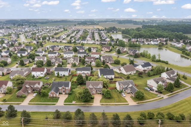 8663 N Commonview Dr, Mccordsville, IN 46055 - aerial perspective of suburban area with a large body of water
