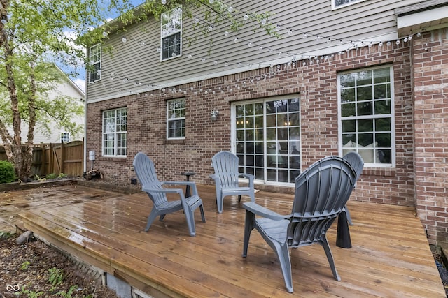 8663 N Commonview Dr, Mccordsville, IN 46055 - view of wooden deck
