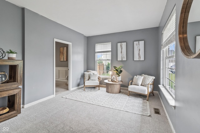 8663 N Commonview Dr, Mccordsville, IN 46055 - living area with carpet floors and baseboards