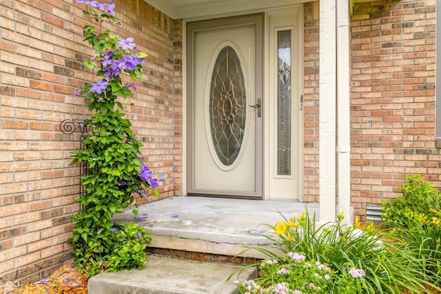 1105 Sarah Ct, Greenwood, IN 46142 - property entrance featuring brick siding and covered porch