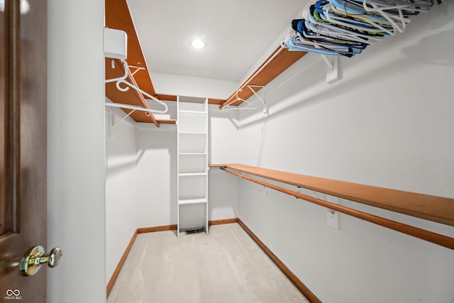 1105 Sarah Ct, Greenwood, IN 46142 - walk in closet featuring light colored carpet