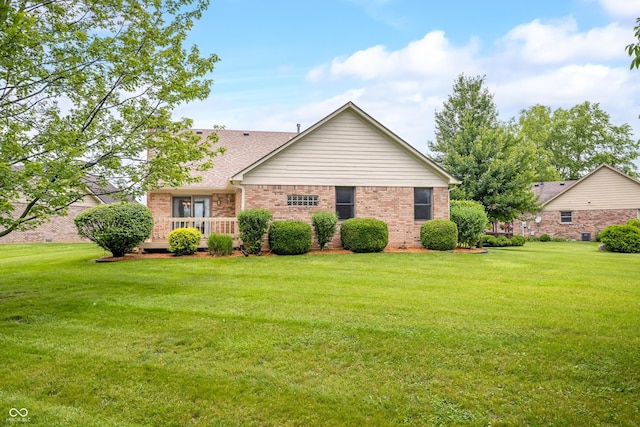 1105 Sarah Ct, Greenwood, IN 46142 - view of front of property with a front yard and brick siding