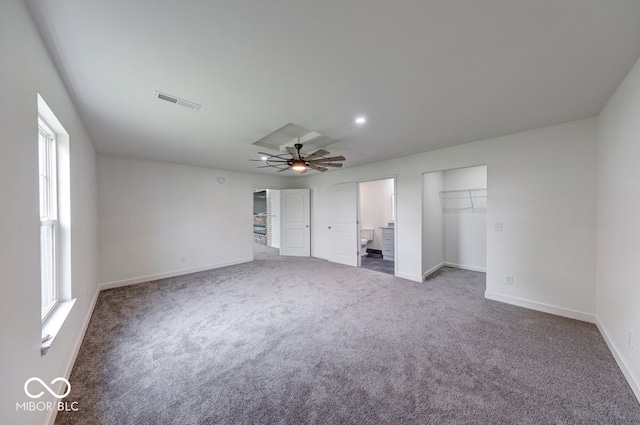 32 Downing Dr, Trafalgar, IN 46181 - unfurnished bedroom featuring baseboards, multiple windows, and carpet flooring