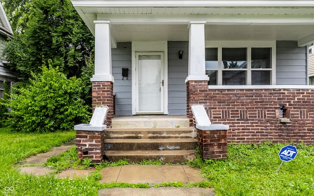 3652 N Kenwood Ave, Indianapolis, IN 46208 - doorway to property with brick siding