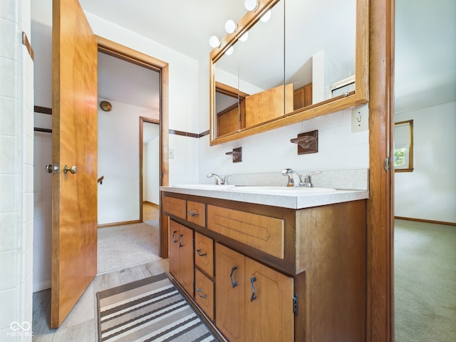 4733 E 100 S, Anderson, IN 46017 - full bathroom with double vanity and baseboards