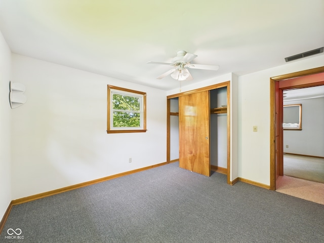 4733 E 100 S, Anderson, IN 46017 - unfurnished bedroom with carpet floors, a closet, and baseboards