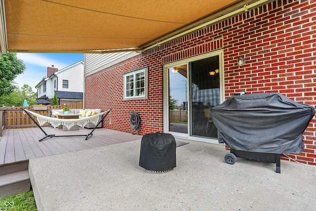 8030 Parcrest Ct, Indianapolis, IN 46259 - view of patio / terrace featuring grilling area and a deck