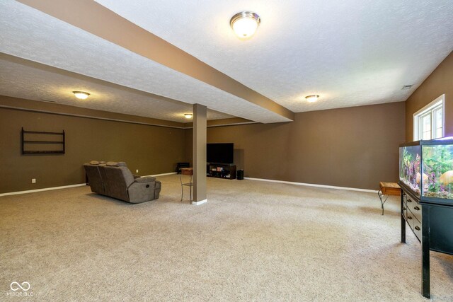 29 Northview Dr, Danville, IN 46122 - playroom with carpet floors, baseboards, and a textured ceiling