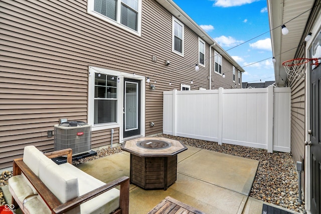 3428 Thomas Jefferson St, Westfield, IN 46074 - view of patio featuring central AC