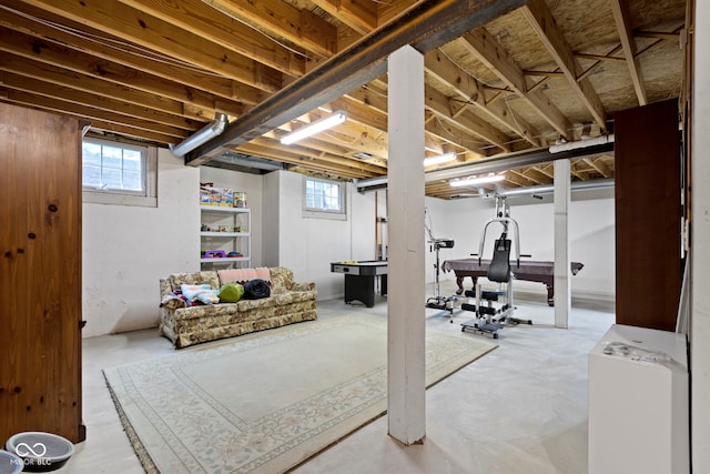 9175 Lakewind Dr, Indianapolis, IN 46256 - below grade area with plenty of natural light