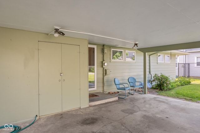2233 Washington St, Columbus, IN 47201 - doorway to property with a patio