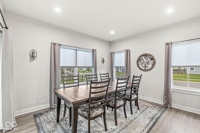 1107 Mccray Ln, Westfield, IN 46074 - dining area with wood finished floors, recessed lighting, and baseboards