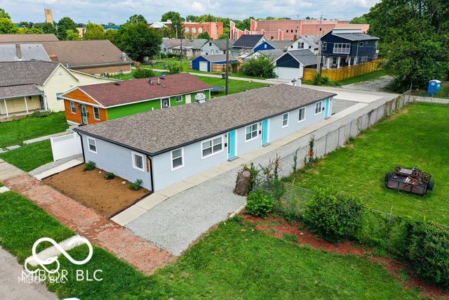1631 Columbia Ave, Indianapolis, IN 46202 - aerial perspective of suburban area
