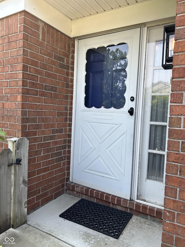 5491 Vin Rose Ln, Lawrence, IN 46226 - view of exterior entry with brick siding