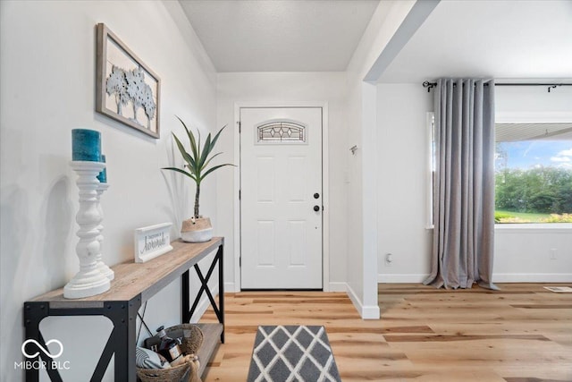 3459 E 650 N, Windfall, IN 46076 - foyer entrance with baseboards and light wood-type flooring