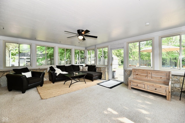 7242 Highburry Dr, Indianapolis, IN 46256 - sunroom with carpet flooring