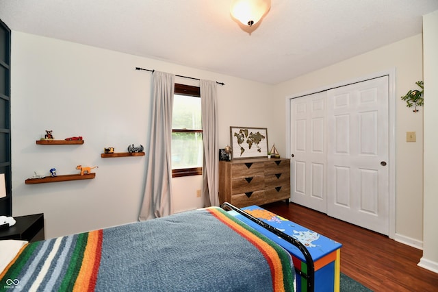 7242 Highburry Dr, Indianapolis, IN 46256 - bedroom with wood finished floors and a closet
