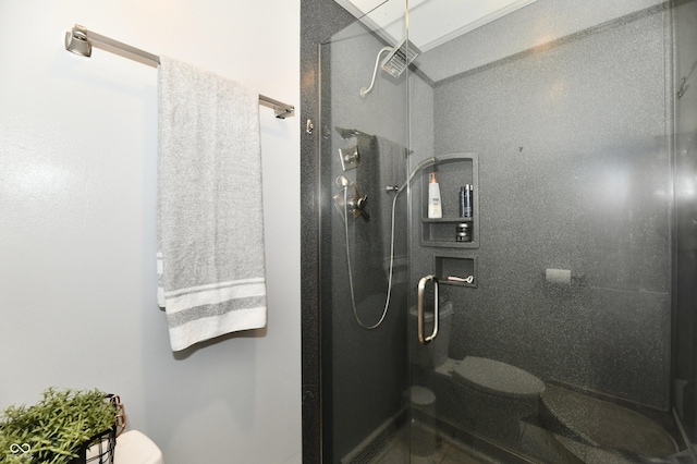 7242 Highburry Dr, Indianapolis, IN 46256 - full bathroom featuring toilet and walk in shower