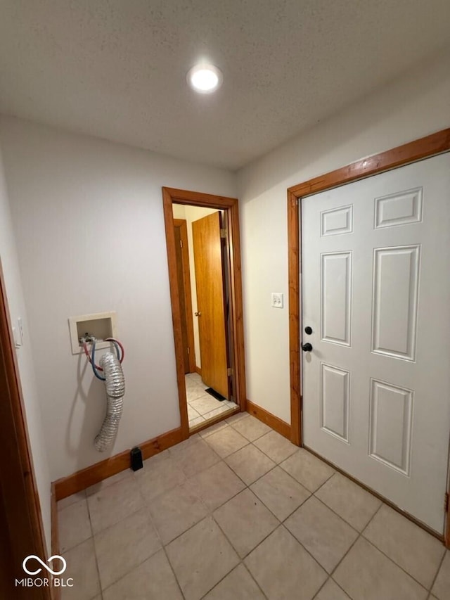 1421 S Meridian St, Indianapolis, IN 46225 - entryway with baseboards, recessed lighting, and light tile patterned floors