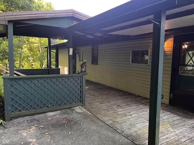 6758 S US Highway 63, Hillsdale, IN 47854 - view of wooden terrace