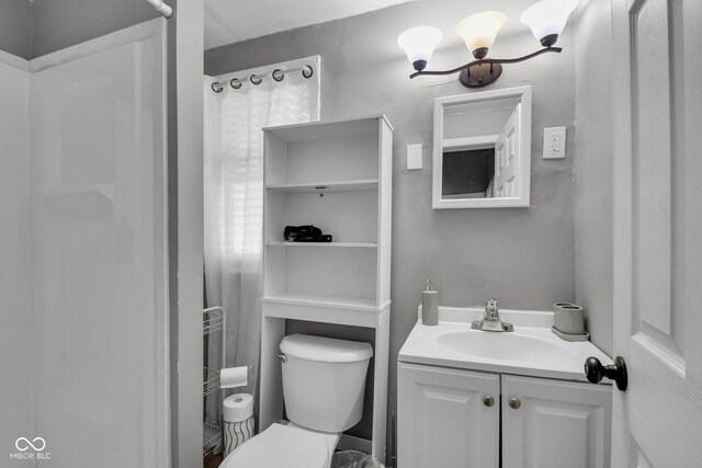 1141 N Shadeland Ave, Indianapolis, IN 46219 - full bathroom with vanity and toilet
