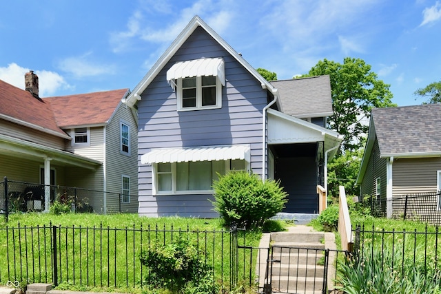 1346 W 27th St, Indianapolis, IN 46208 - view of front of property featuring a gate