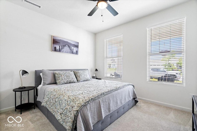 7154 Covington St, Lebanon, IN 46052 - carpeted bedroom featuring baseboards and ceiling fan