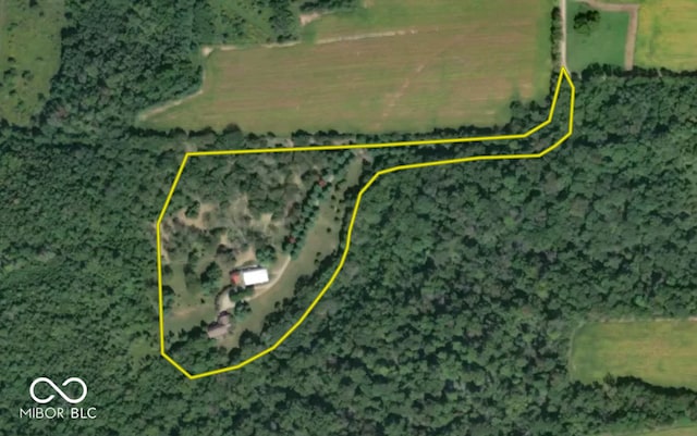 2858 N Stout Rd, Liberty, IN 47353 - map / location with property parcel outlined