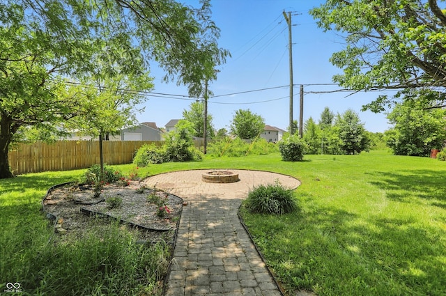 1914 S Avon Ave, Avon, IN 46123 - view of yard with an outdoor fire pit