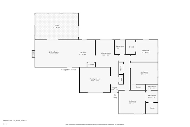 1914 S Avon Ave, Avon, IN 46123 - property floor plan