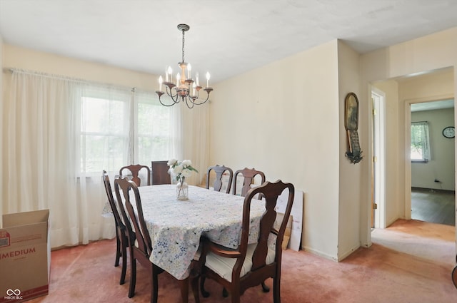 1914 S Avon Ave, Avon, IN 46123 - dining space with a chandelier and light colored carpet
