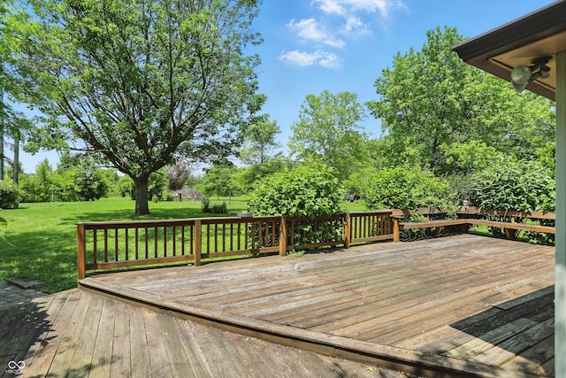 1914 S Avon Ave, Avon, IN 46123 - wooden deck featuring a yard
