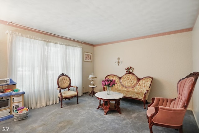 1914 S Avon Ave, Avon, IN 46123 - sitting room with carpet flooring and ornamental molding