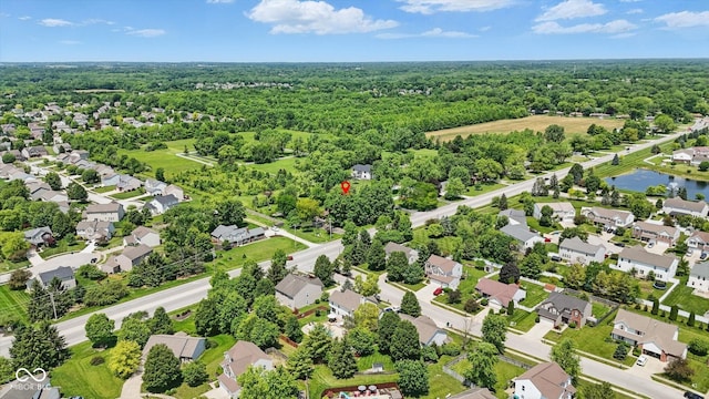 1914 S Avon Ave, Avon, IN 46123 - aerial view of residential area with a nearby body of water and a heavily wooded area
