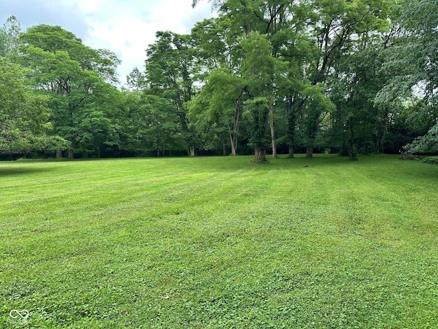 7811 N County Road 500 E, Pittsboro, IN 46167 - view of grassy yard with a forest view